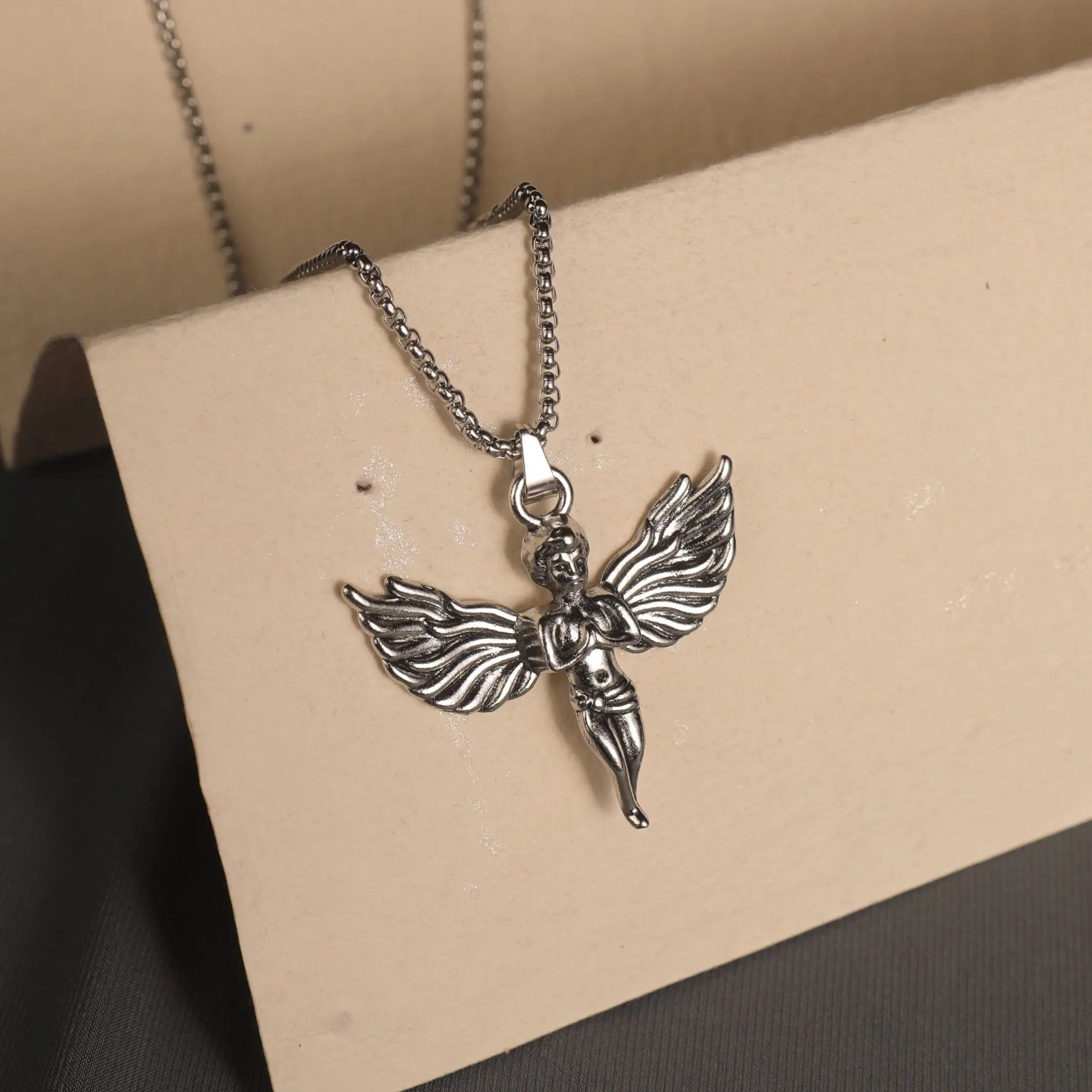 Salty Greek Angel Silver Chain