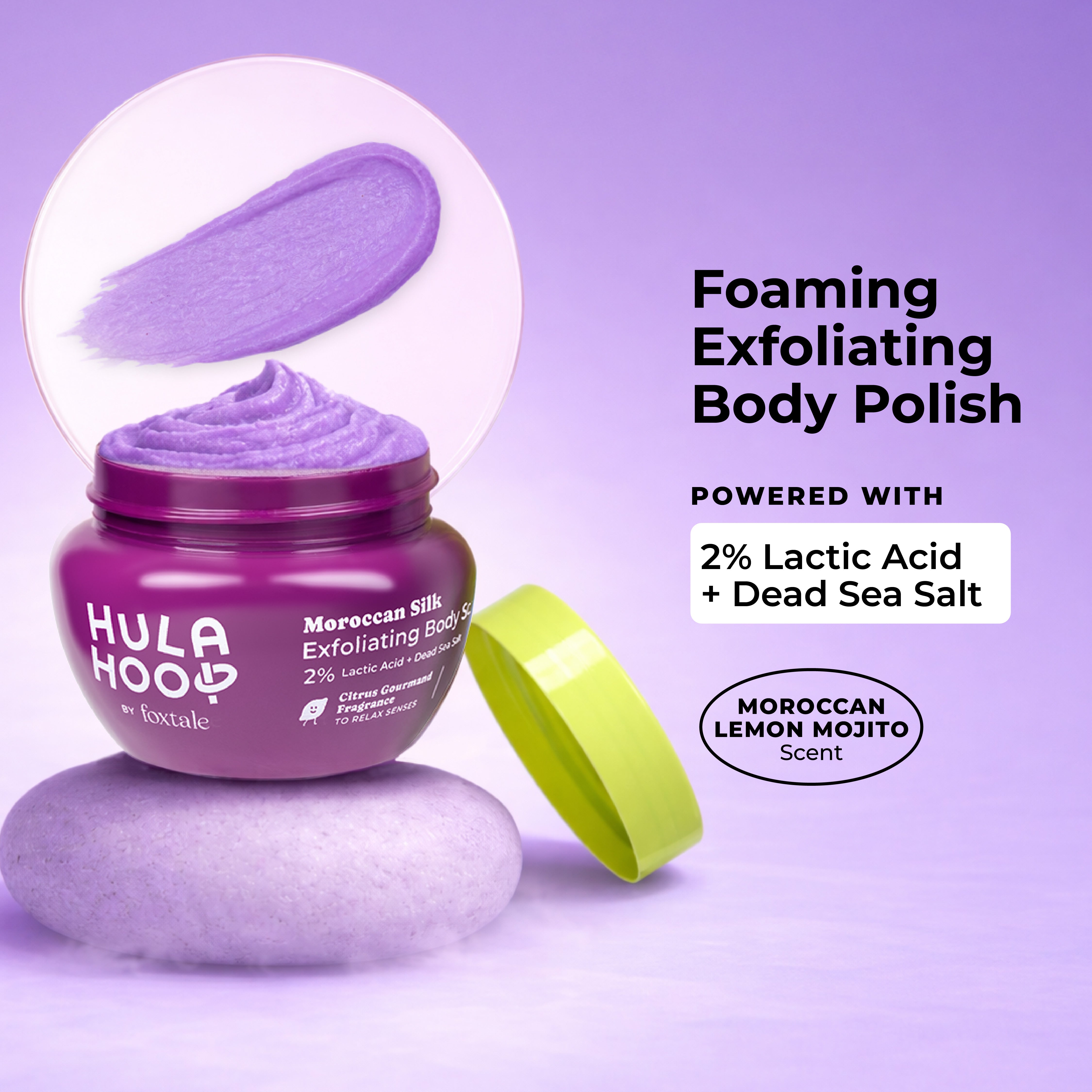 Foxtale Hula Hoop Foaming Exfoliating Body Polish - 75g