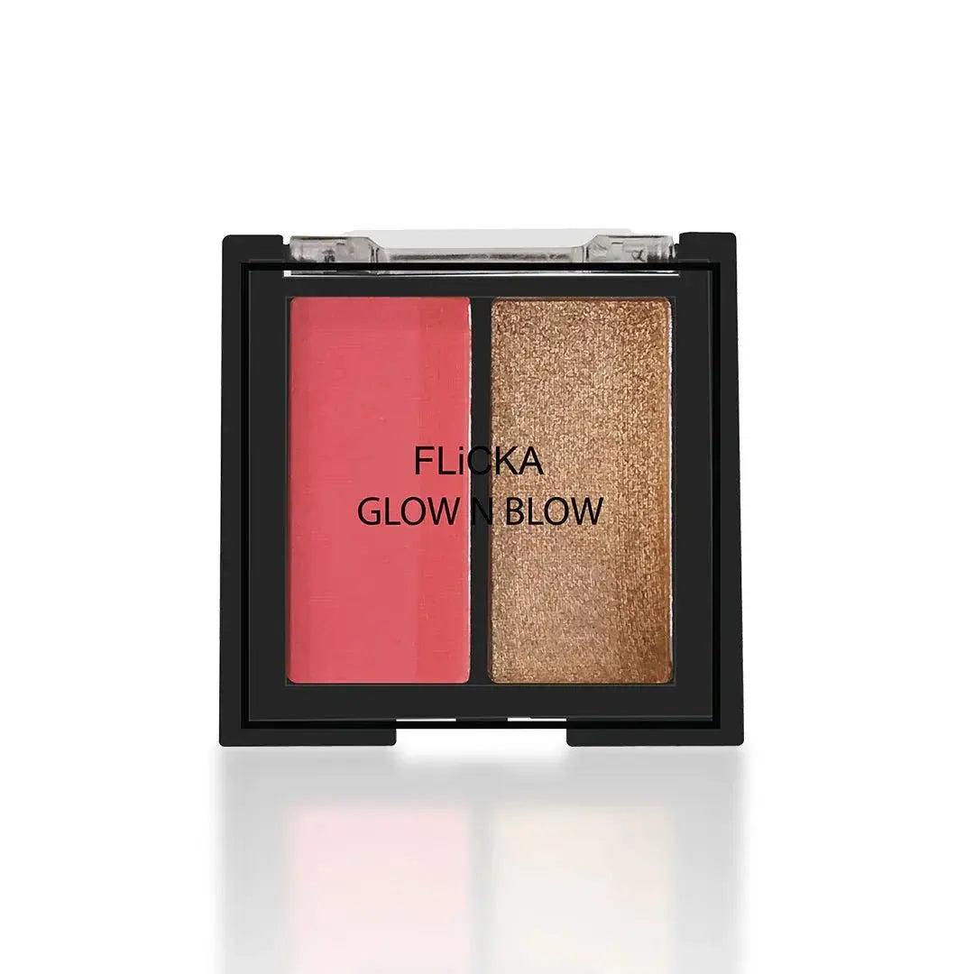 Flicka Cosmetics Glow N Blow - Blusher & Highlighter