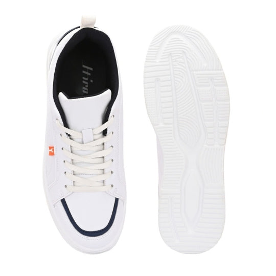 Hirolas Men’s Comfortable Everyday Sneaker Shoes - White