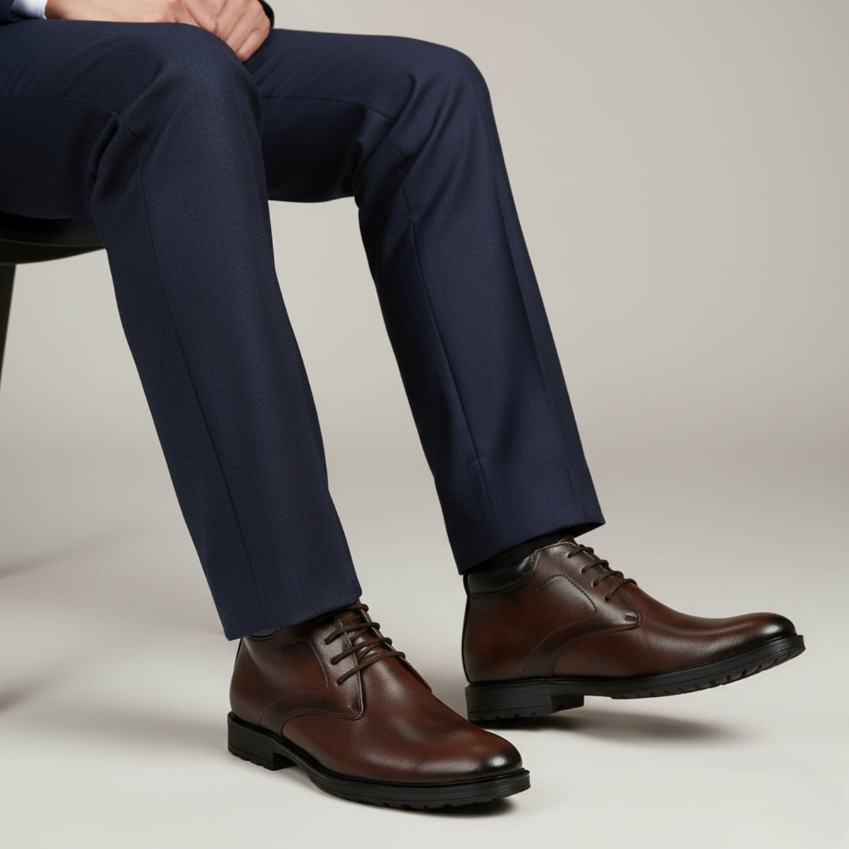 Hirolas Men's Street Line Ankle Boots