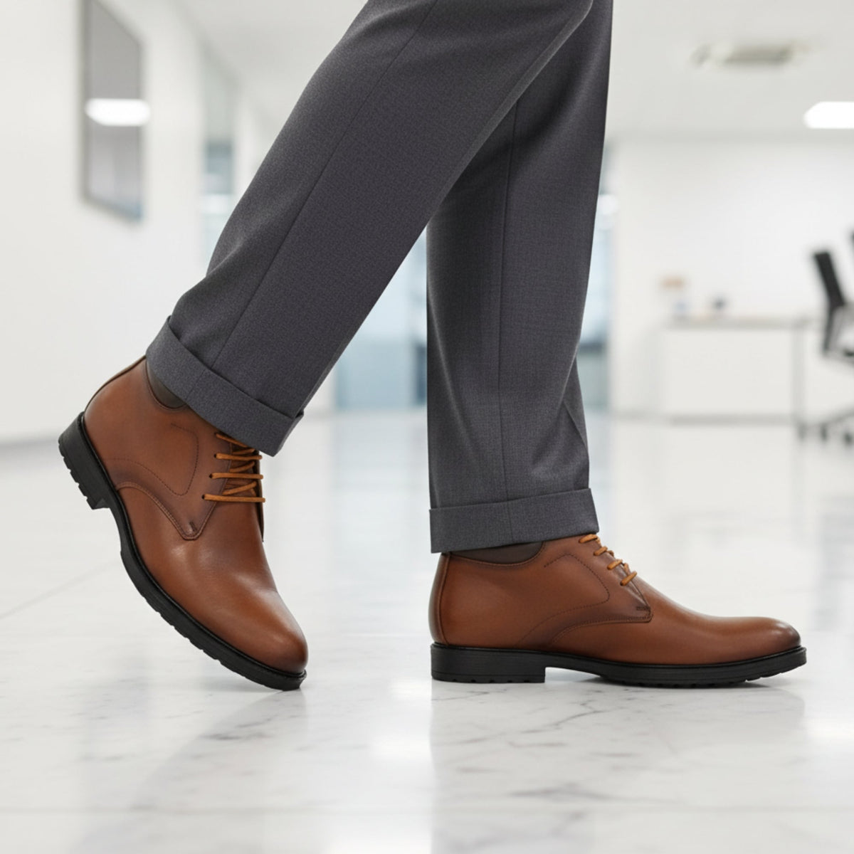 Hirolas Men's Street Line Ankle Boots