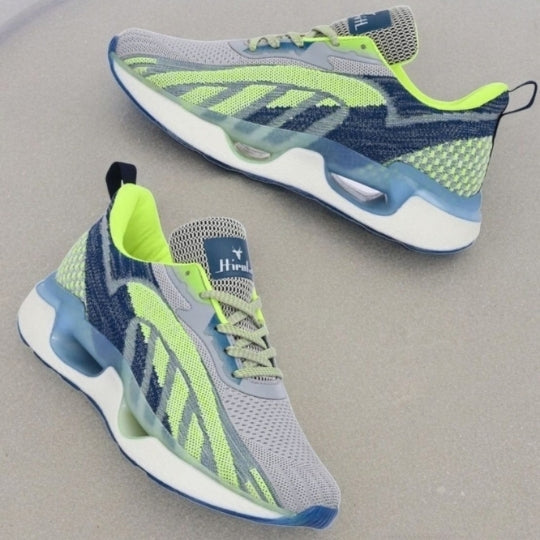 Hirolas Men's Cloudwalk Knitted Running Sport Shoes