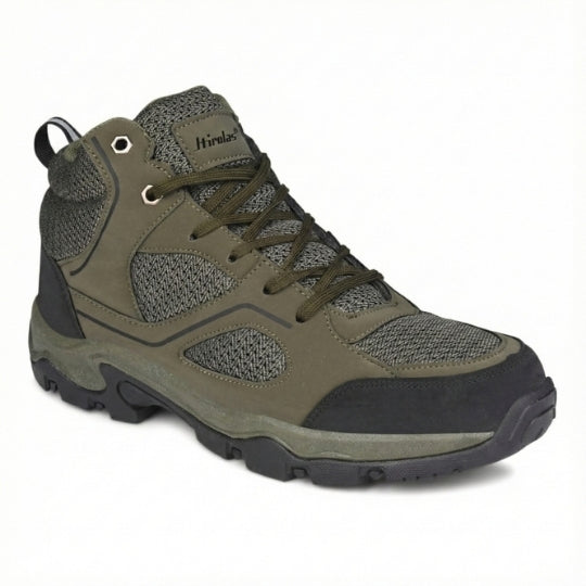 Hirolas Men's Outdoor Walking & Trekking Ankle Shoes - Olive
