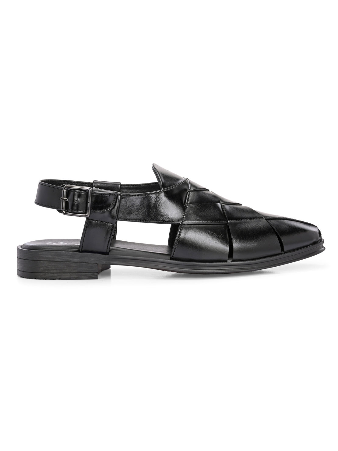 Hirolas Men's Peshawari Shoe Style Vegan Leather Roman Ethnic Sandal