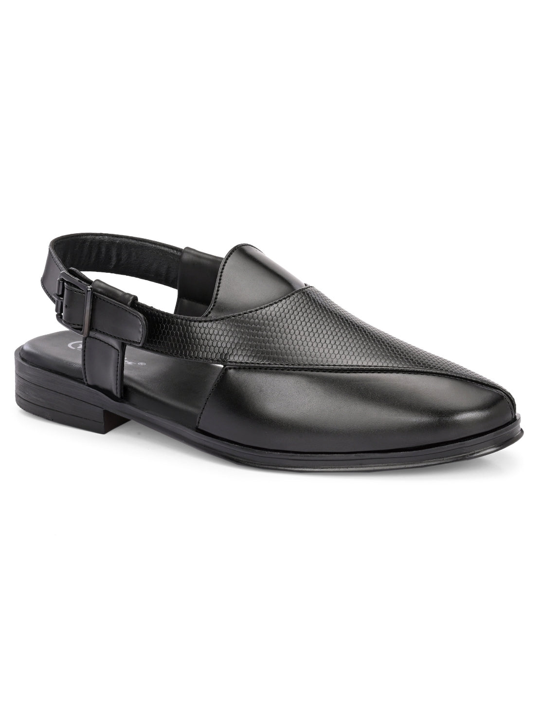 Hirolas Men's Peshawari Shoe Style Vegan Leather Roman Ethnic Sandal
