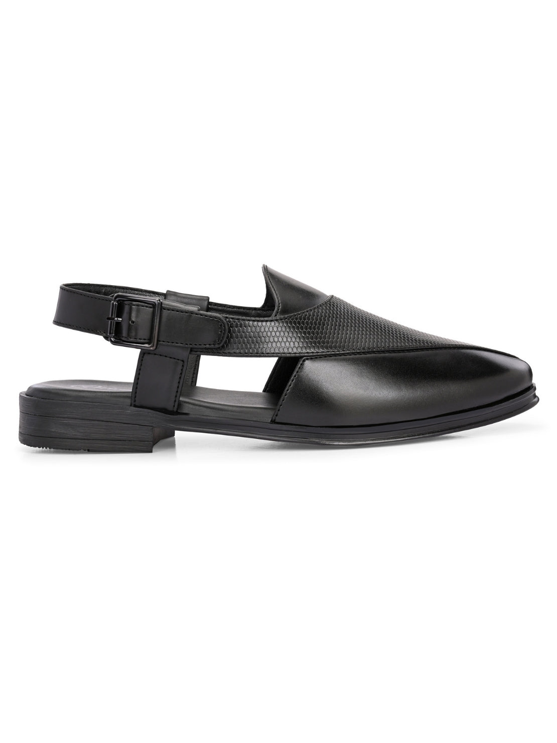 Hirolas Men's Peshawari Shoe Style Vegan Leather Roman Ethnic Sandal