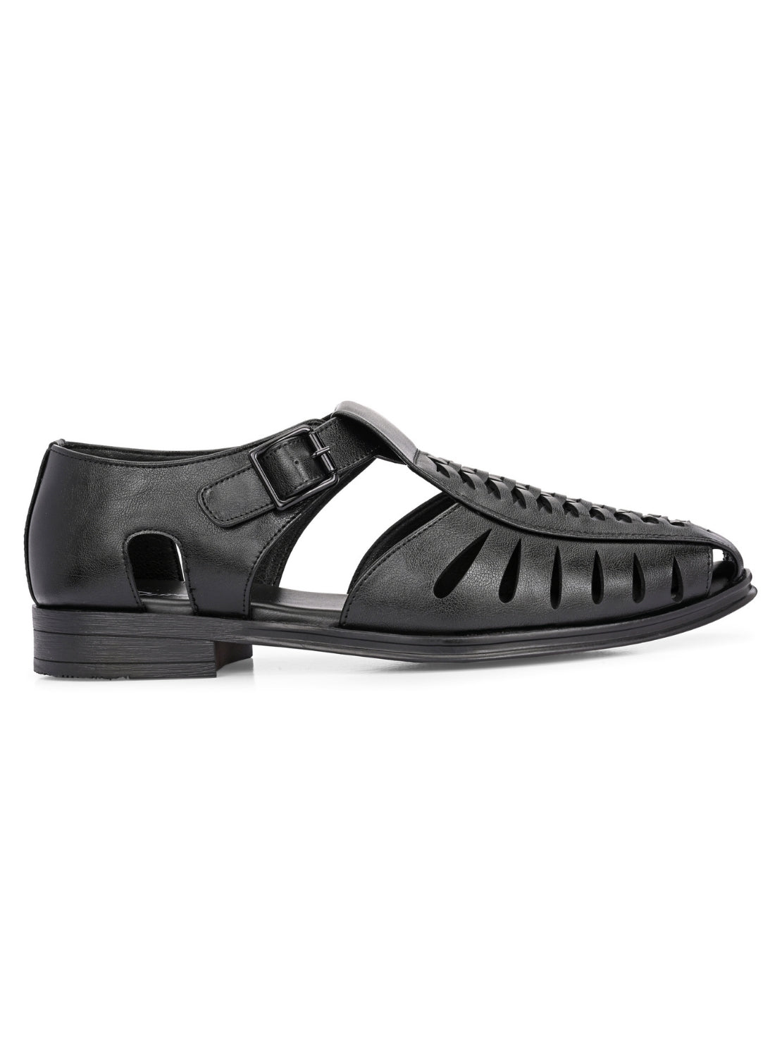 Hirolas Men's Peshawari Shoe Style Vegan Leather Roman Ethnic Sandal