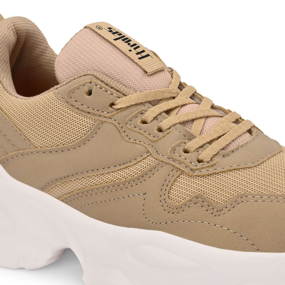 Hirolas Chunky Mesh & Synthetic Sports Shoes for women