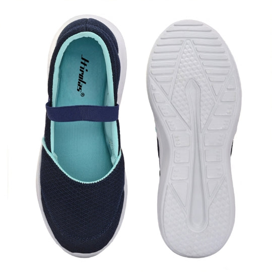 Hirolas Women Walking Sports Shoes Without Laces Ballerina Flats
