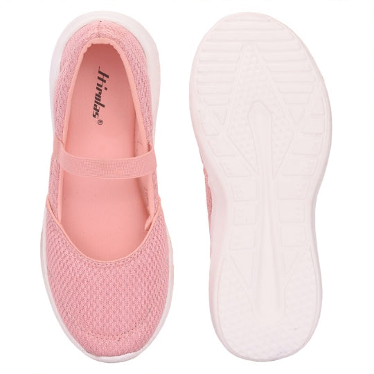 Hirolas Women Walking Sports Shoes Without Laces Ballerina Flats