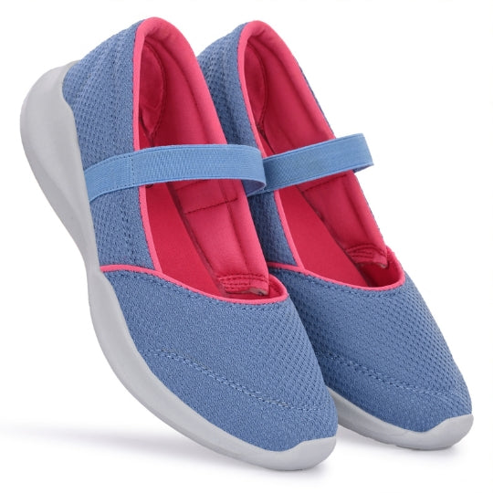 Hirolas Women Walking Sports Shoes Without Laces Ballerina Flats