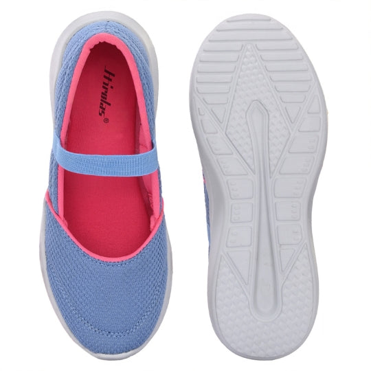 Hirolas Women Walking Sports Shoes Without Laces Ballerina Flats