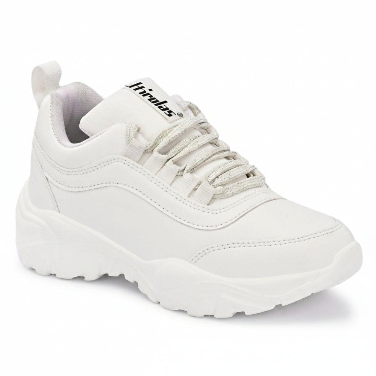 Hirolas Lightweight Chunky Sports Shoes for women - White