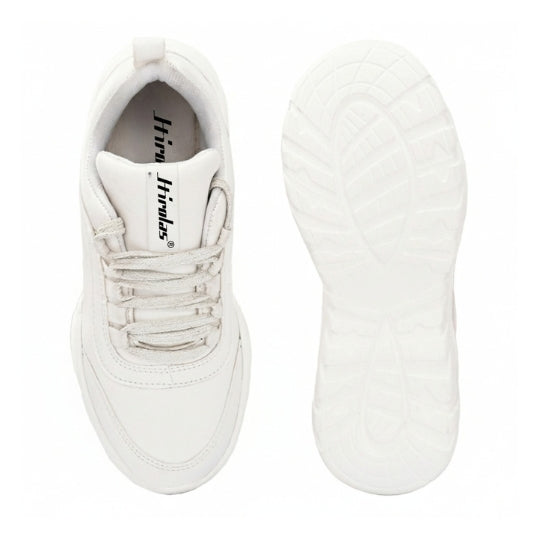 Hirolas Lightweight Chunky Sports Shoes for women - White