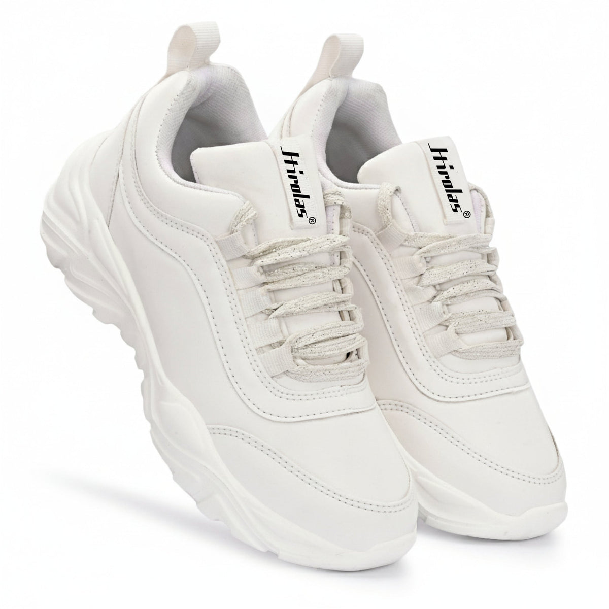 Hirolas Lightweight Chunky Sports Shoes for women - White