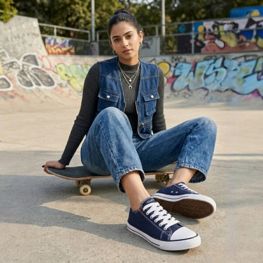 Hirolas vulcanized Skateboard Sneaker Shoes for Women