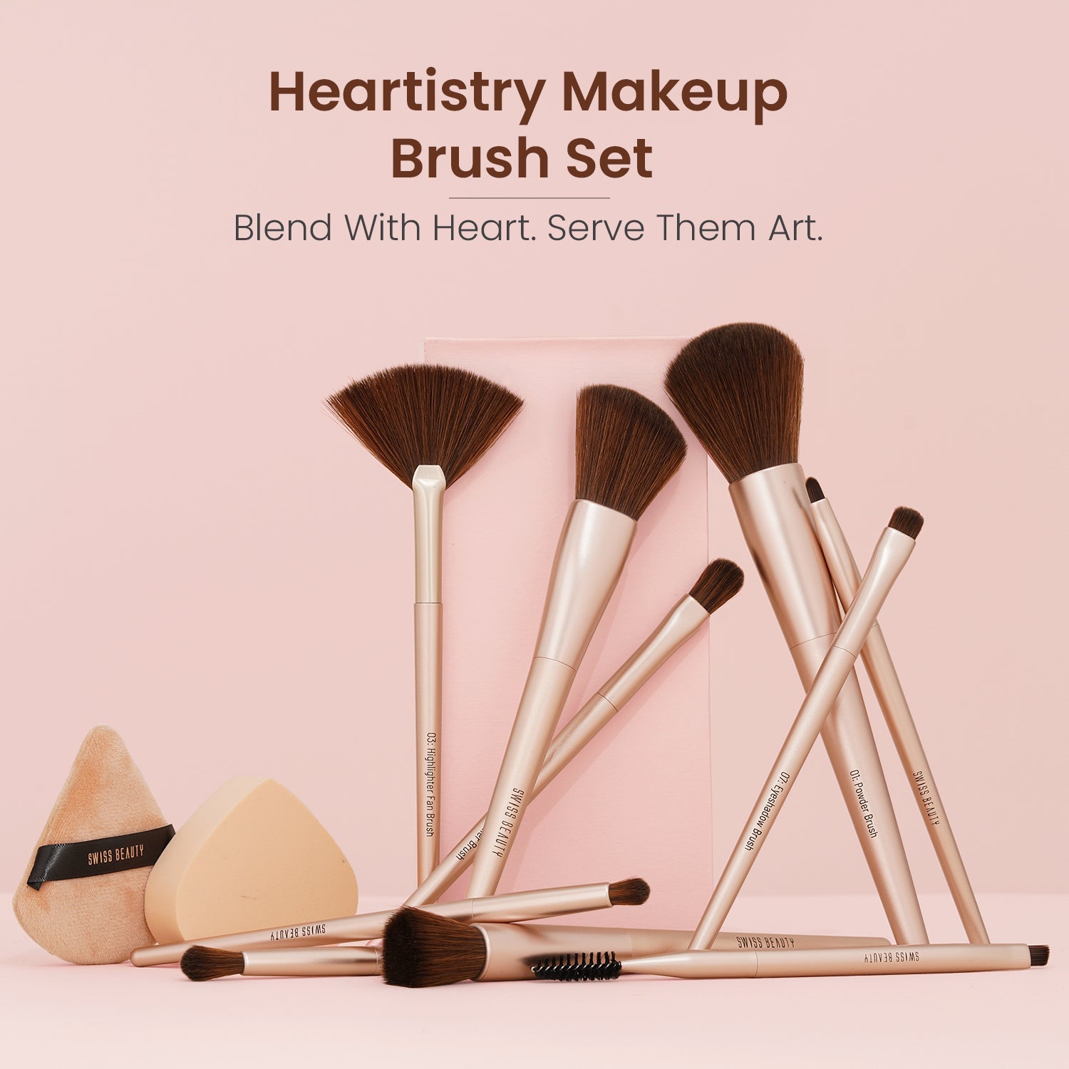Swiss Beauty Heartistry Brush Set