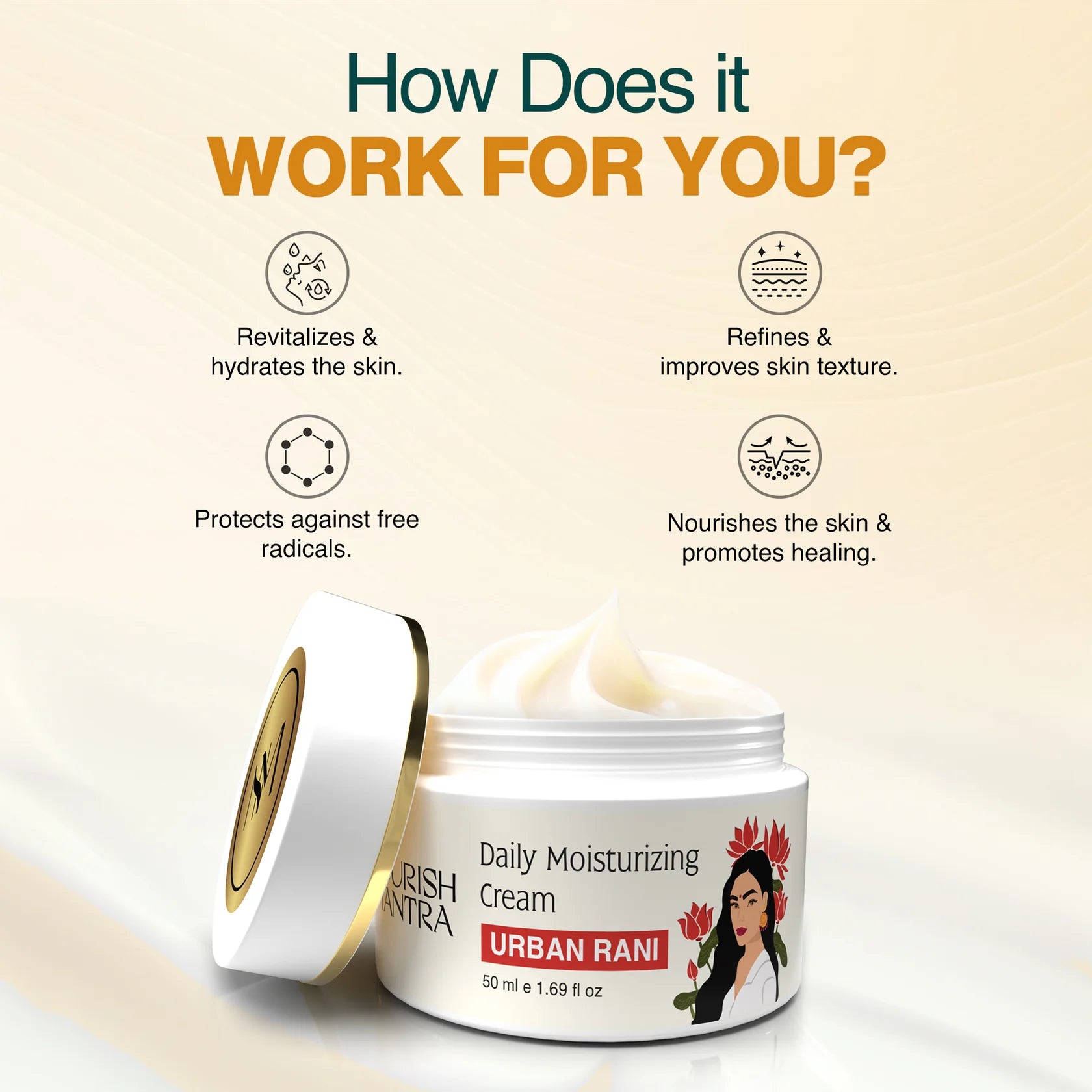 Nourish Mantra Urban Rani Daily Moisturizing Cream