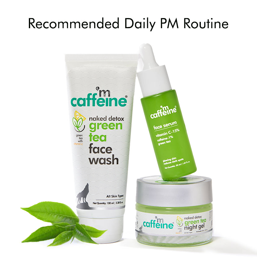 mCaffeine Green Tea Night Gel With Vitamin C - 50ml