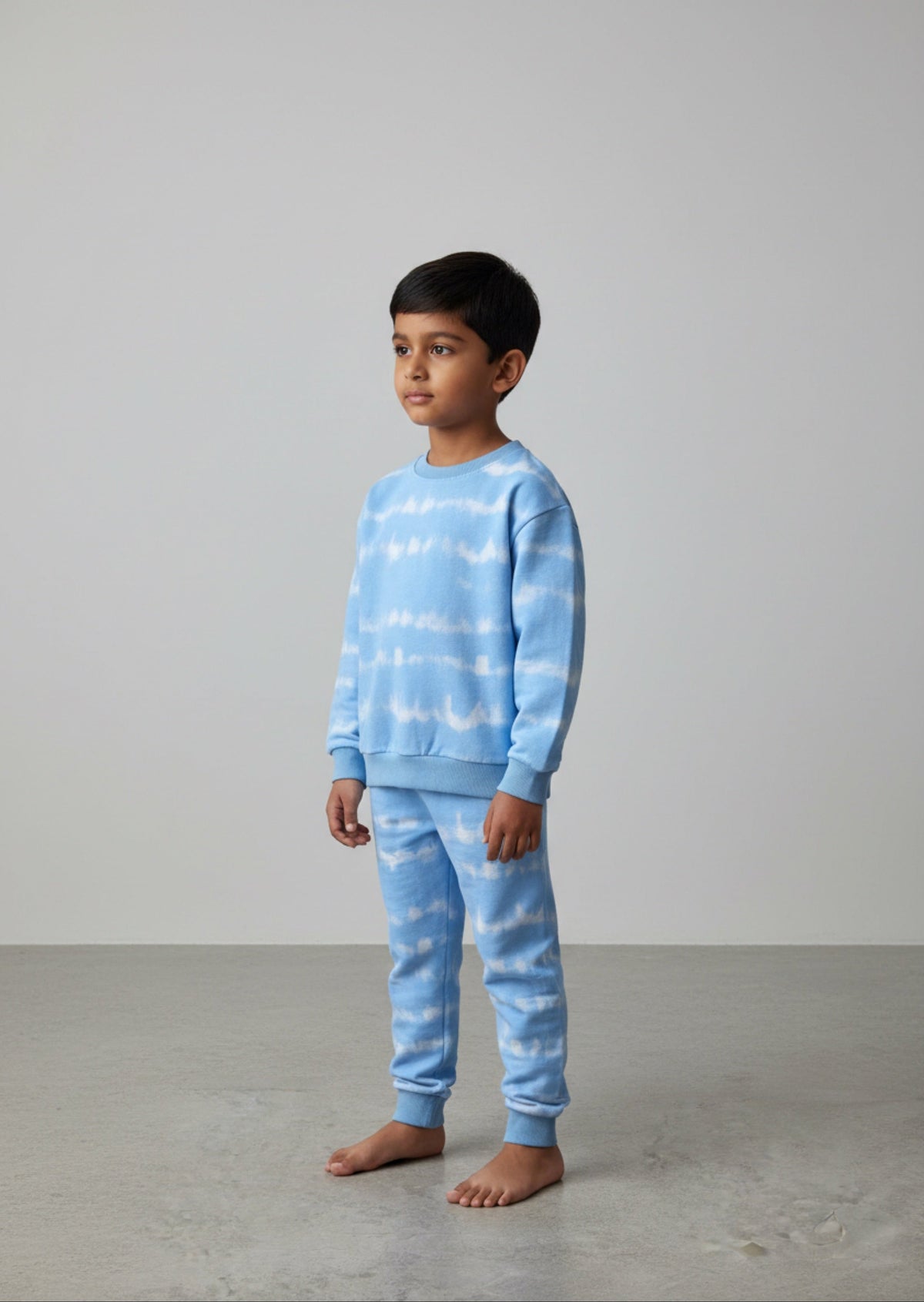 Urbanrac Sweatshirt Set - Blue Tie Dye