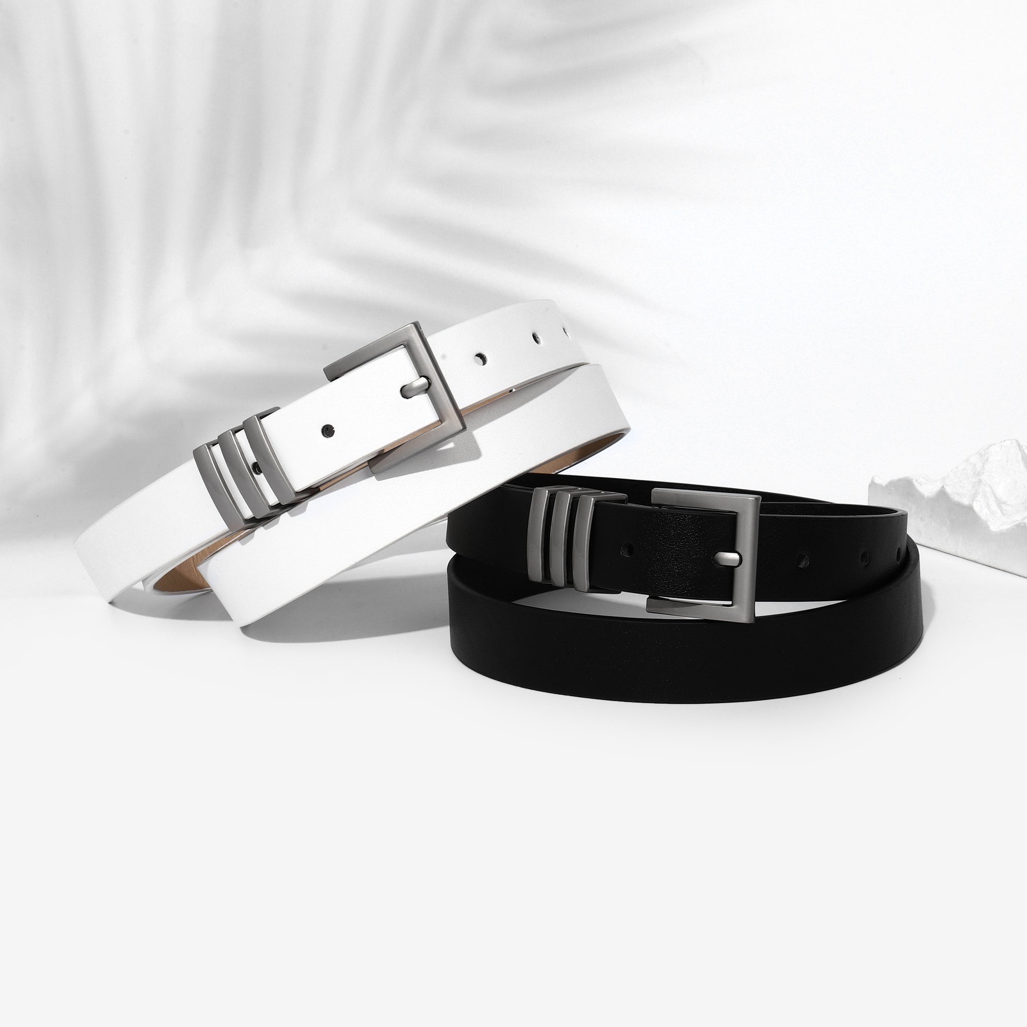 Salty Set of 2 Husk Leather Belt