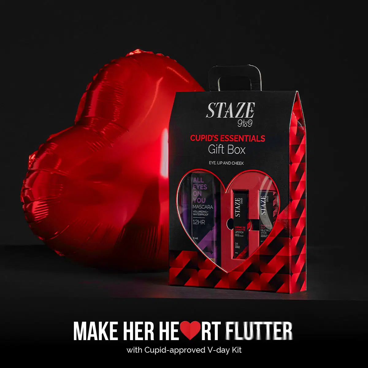 Staze Cupid’s Essentials Gift Box (Mascara + Crème De La Matte + Multipurpose Stick)
