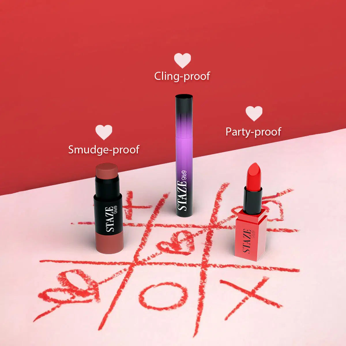 Staze Cupid’s Essentials Gift Box (Mascara + Crème De La Matte + Multipurpose Stick)