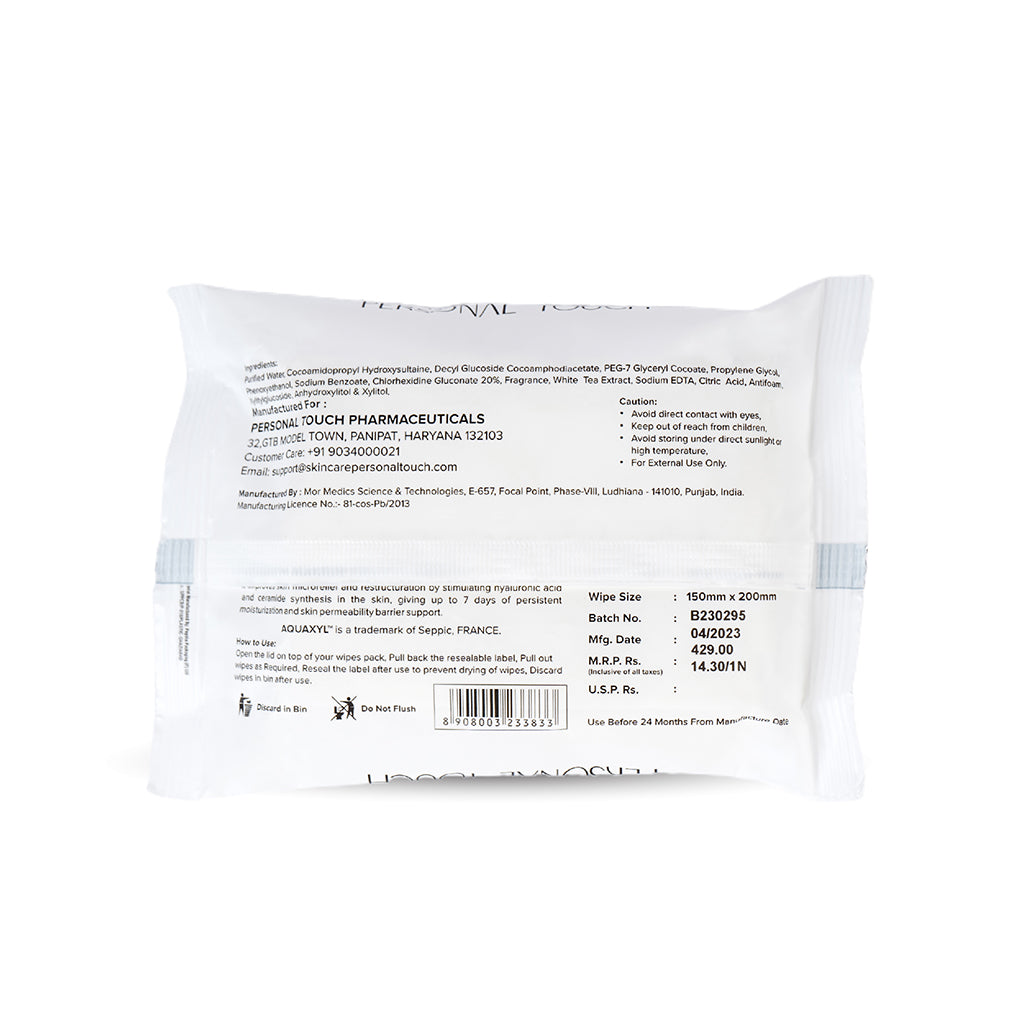 Personal Touch Hydra Facial Skin Care Wipes (30 Sheets) - Pack of 2