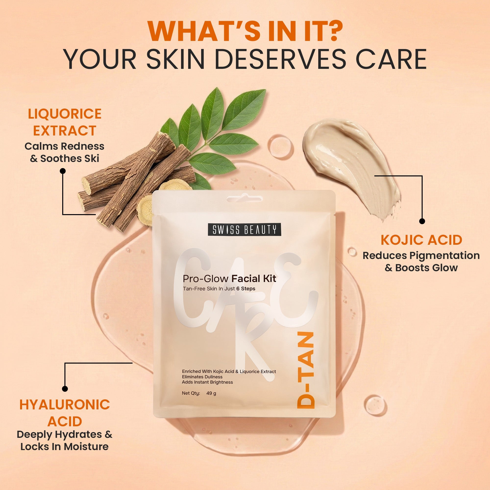 Swiss Beauty Care D-Tan Pro-Glow Facial Set