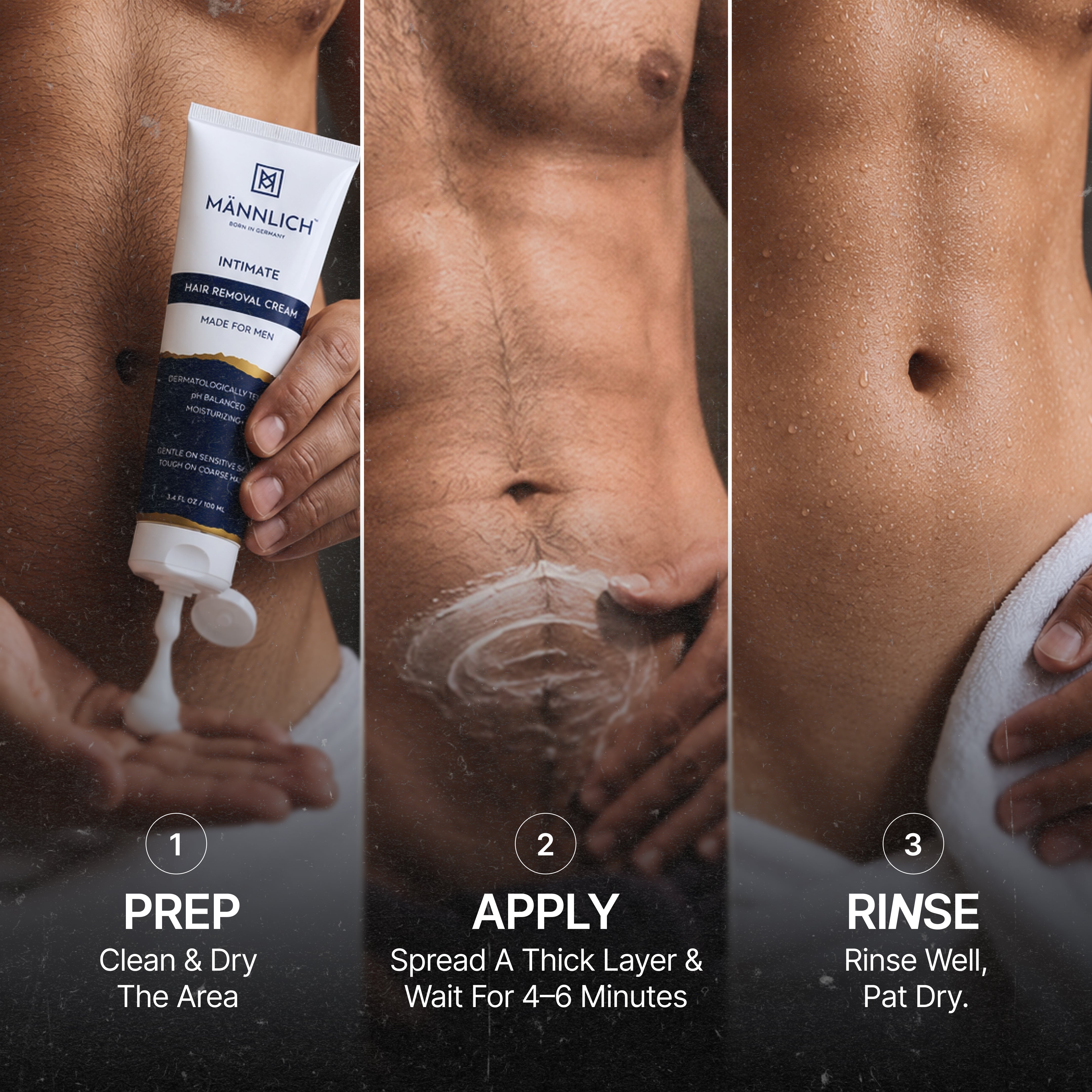 Mannlich Intimate Hair Removal Cream & Intimate Foaming Wash