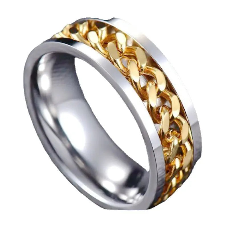 Salty Jared Golden Chain Ring