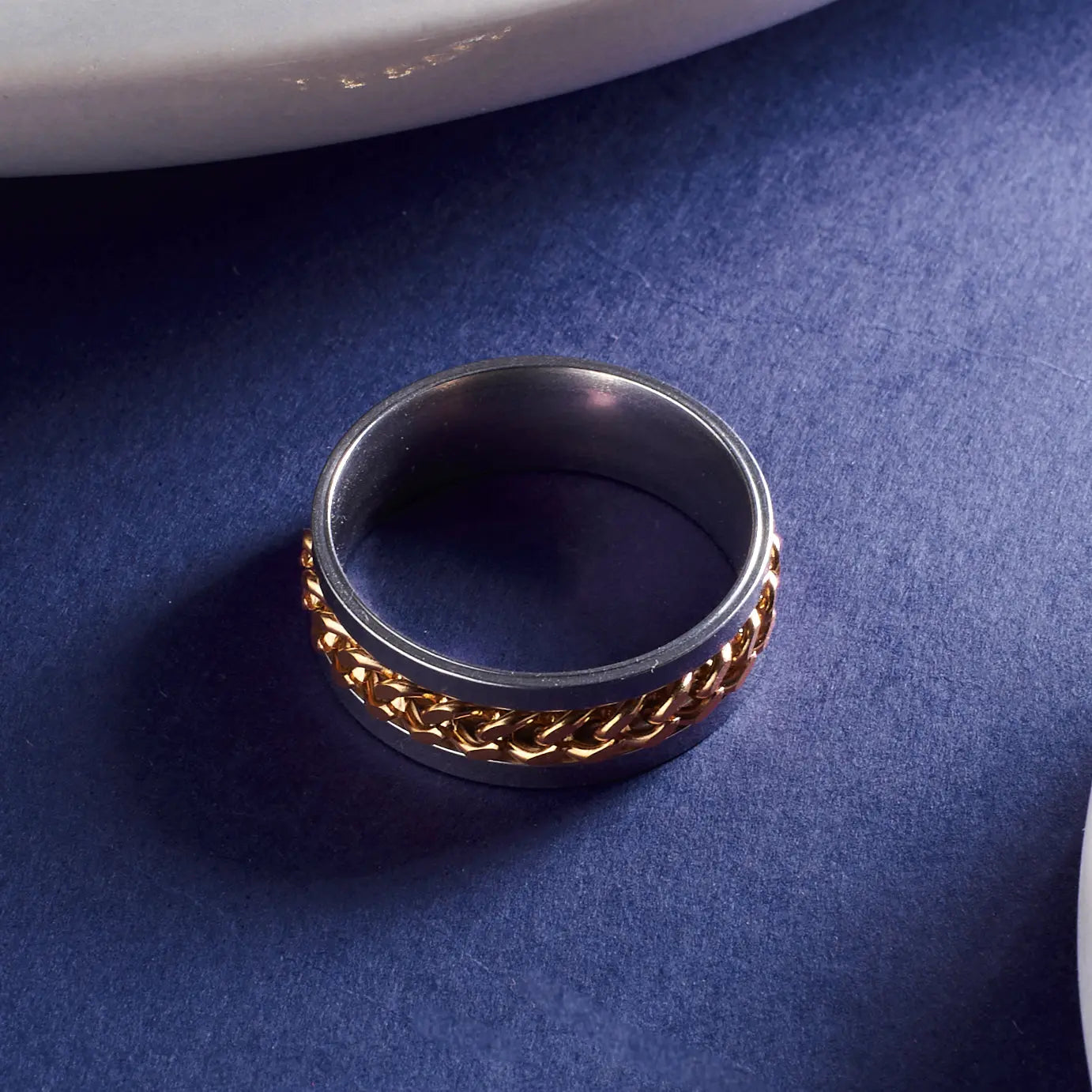 Salty Jared Golden Chain Ring