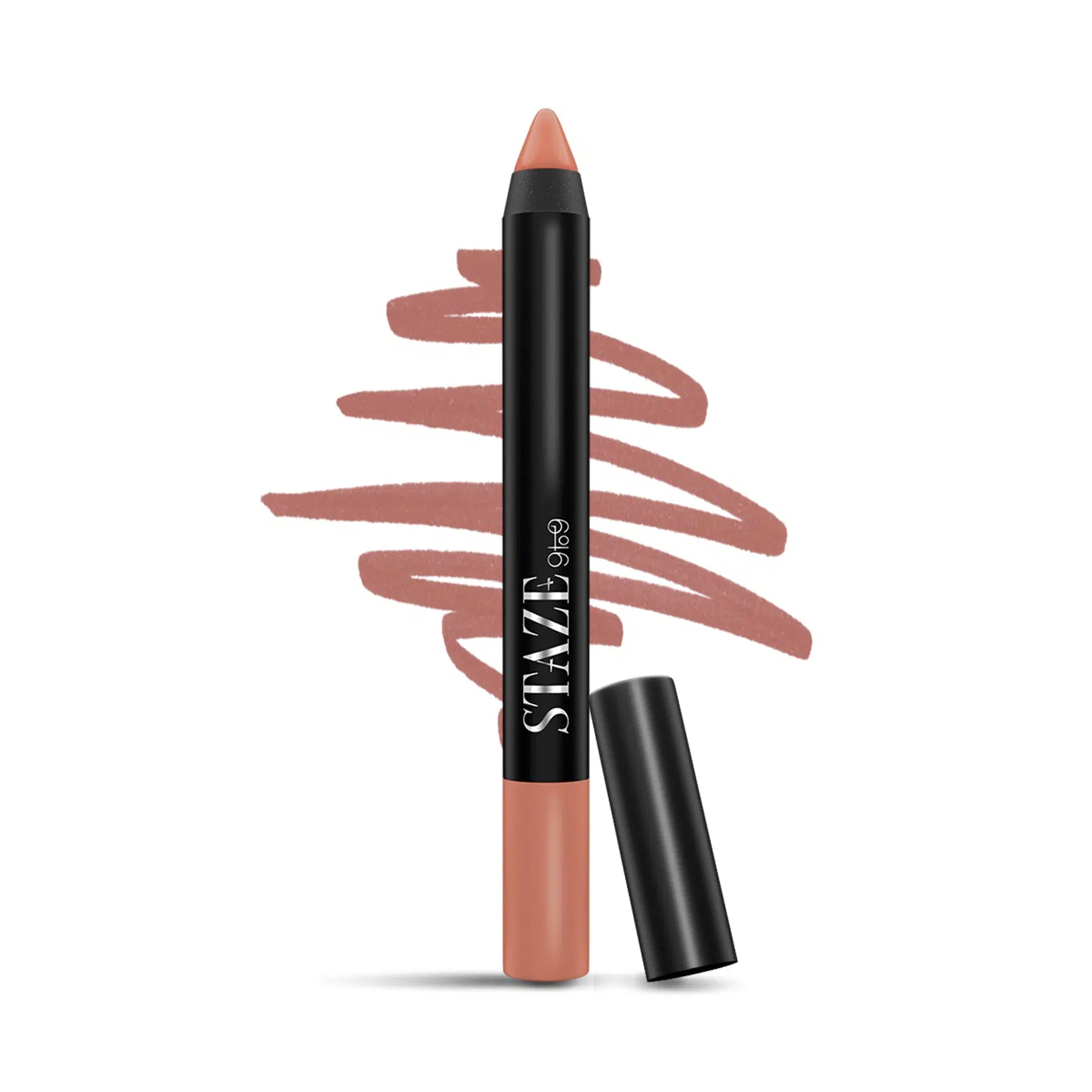Staze Pout On Lip Crayon 01 Nude Whisper with Sharpener