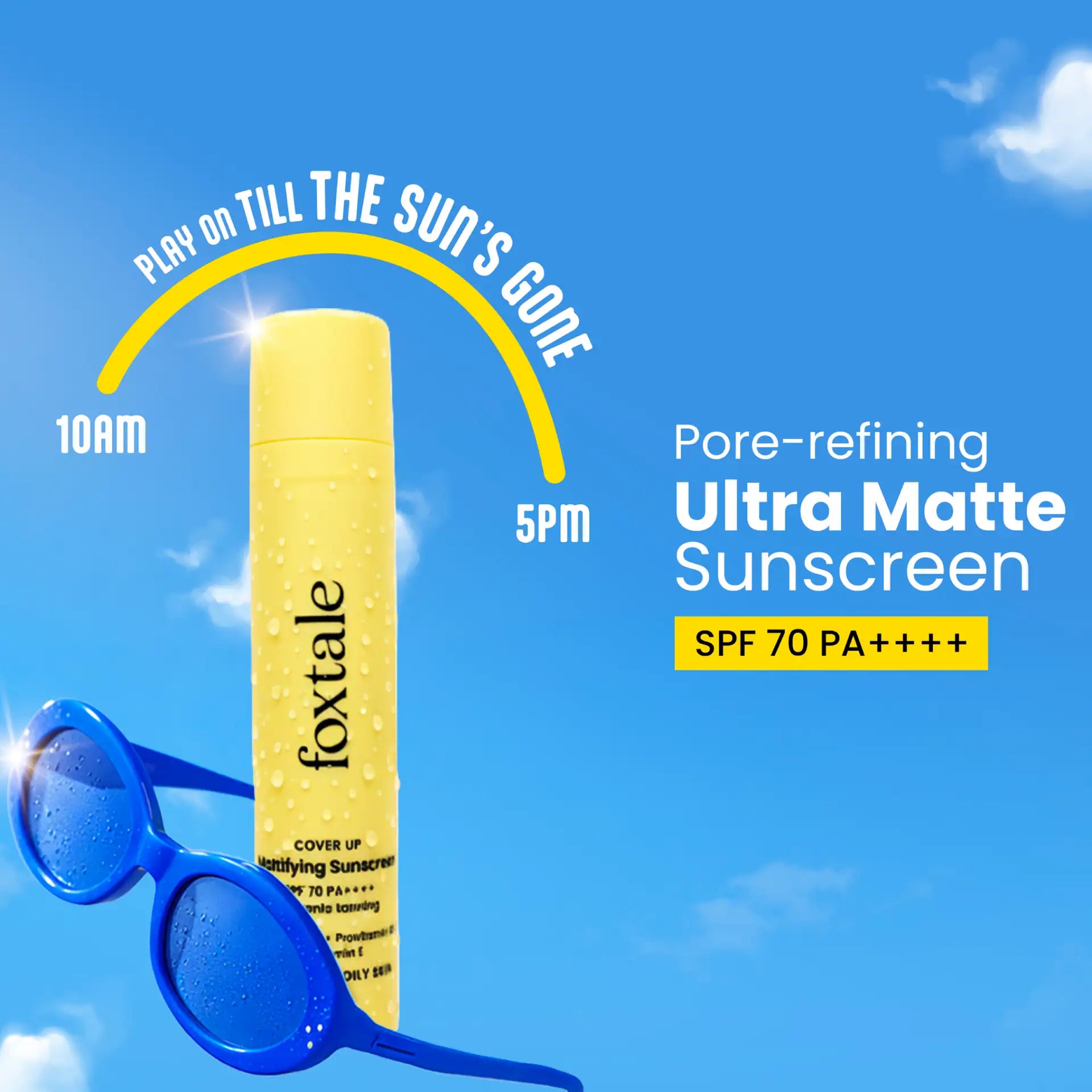 Foxtale SPF 70 Matte Finish Sunscreen for Oily Skin