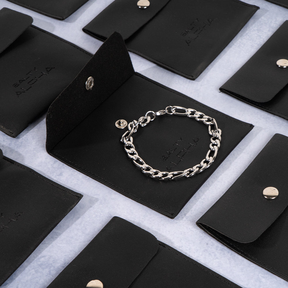 Salty Biker Silver Bracelet