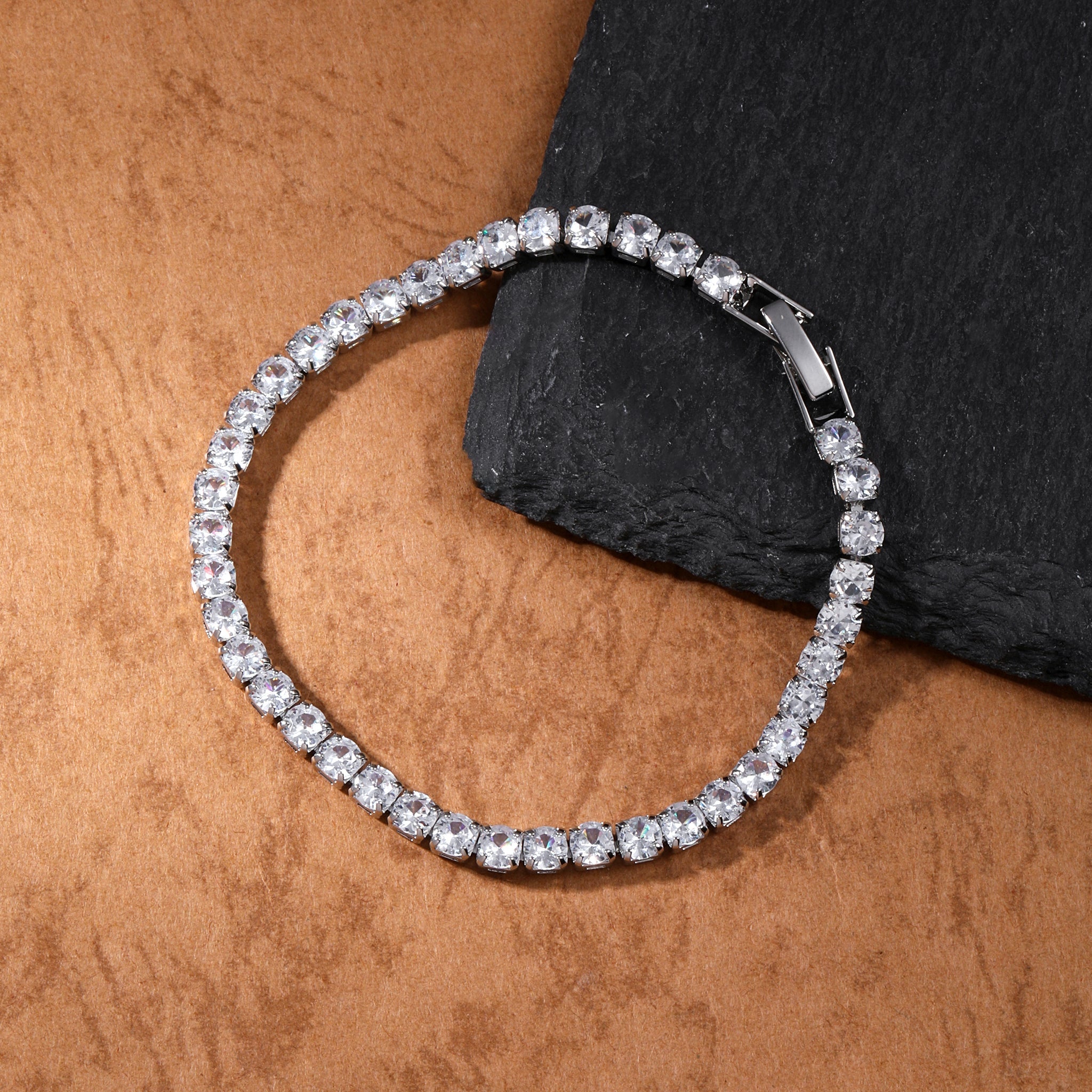 Salty Radiance Tennis Bracelet - Silver