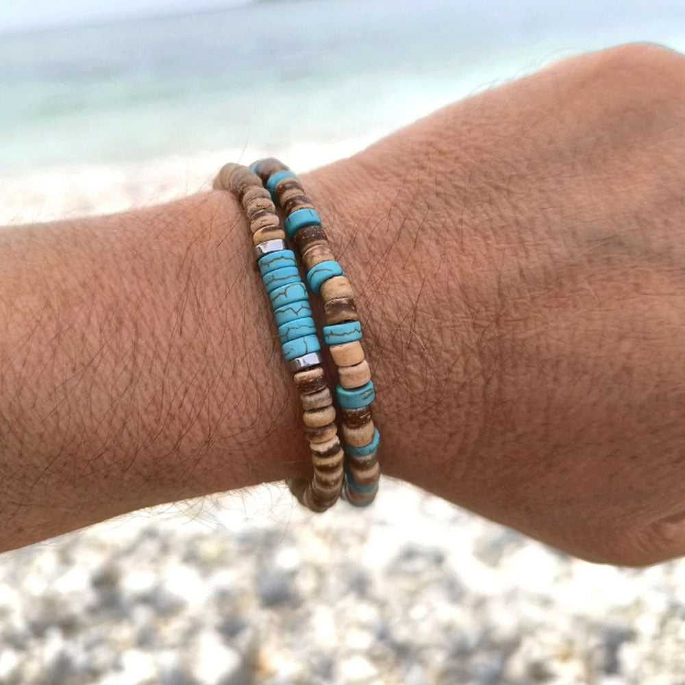 Salty Tide Beaded Horizon Bracelet