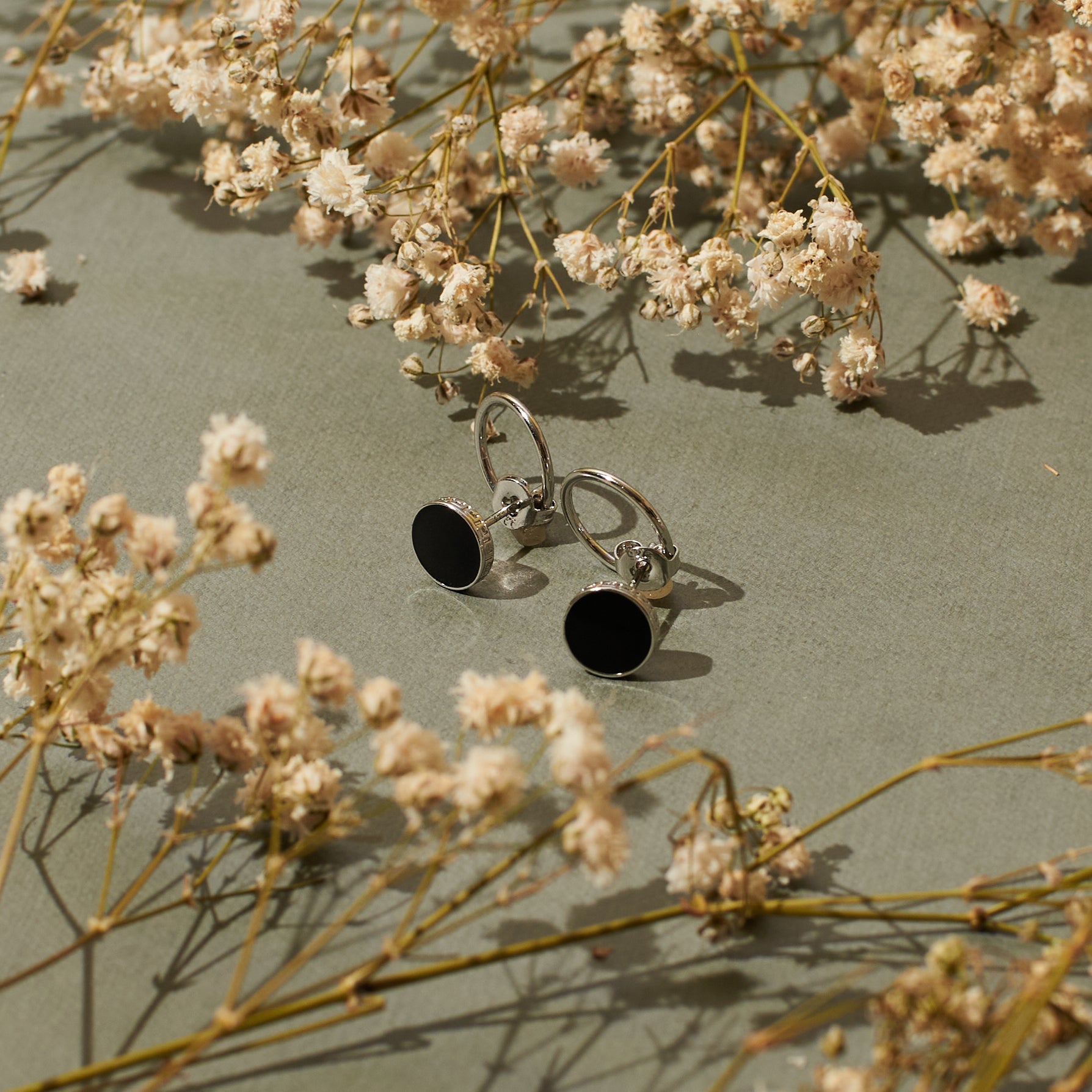 Salty Modern Style Black Hoops