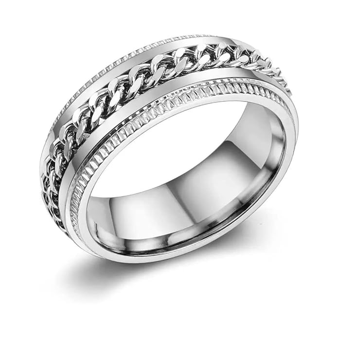 Salty Runic Silver Band