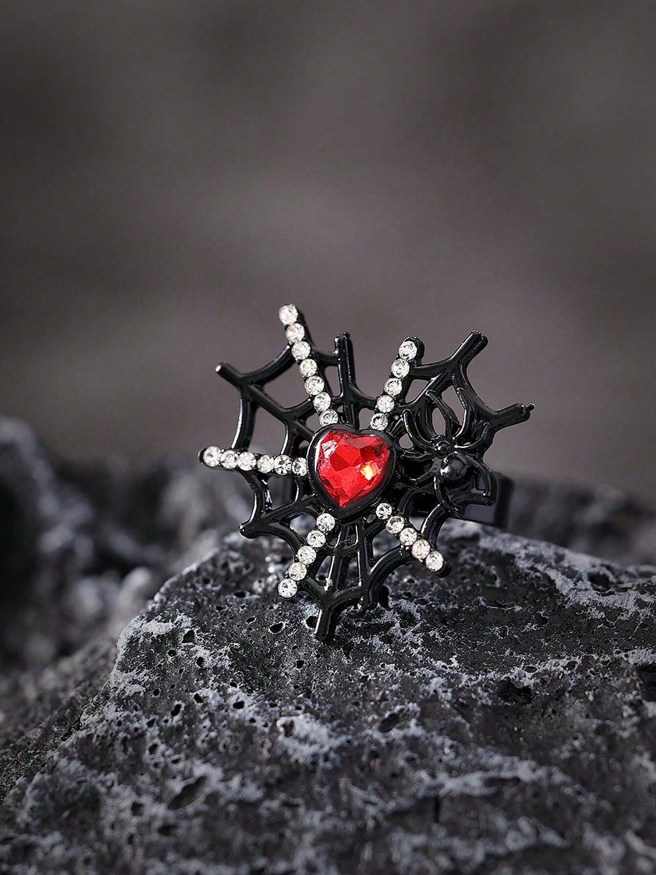 Salty Silken Heart Blood Ring