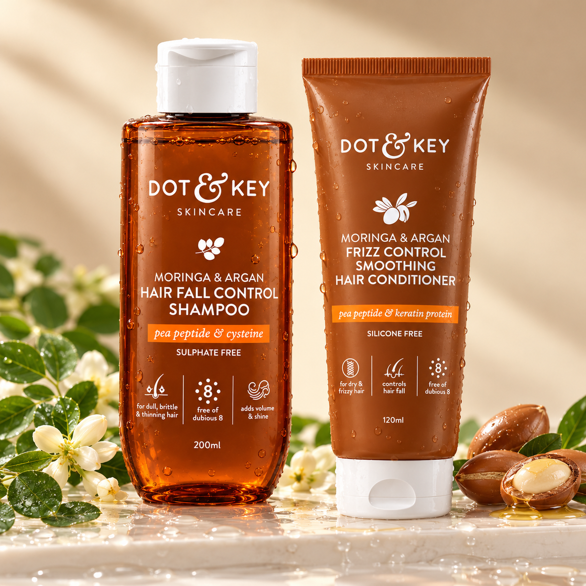 Dot & Key Moringa & Argan Shampoo & Conditioner Duo
