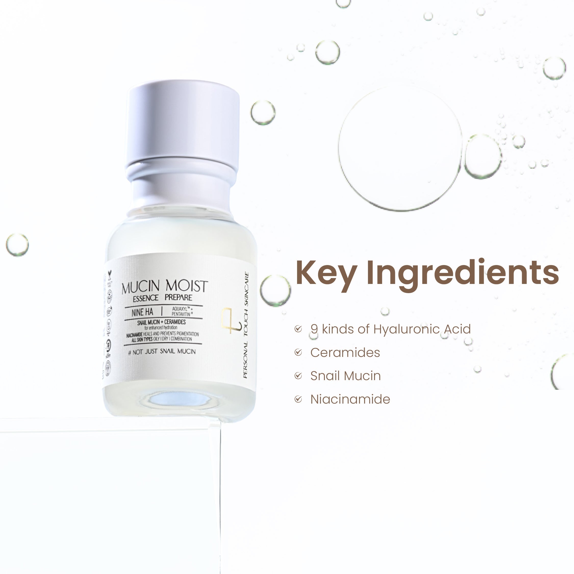 Personal Touch Mucin Essence Toner With Snail Mucin & Ceramides 50g