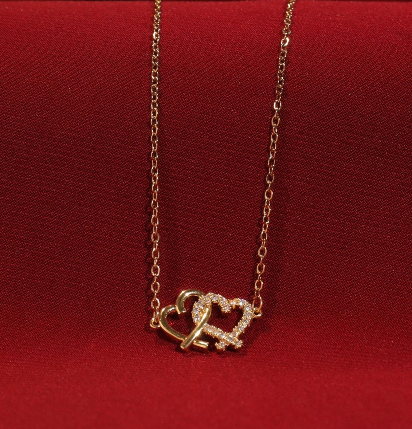 Salty Linked Hearts Necklace