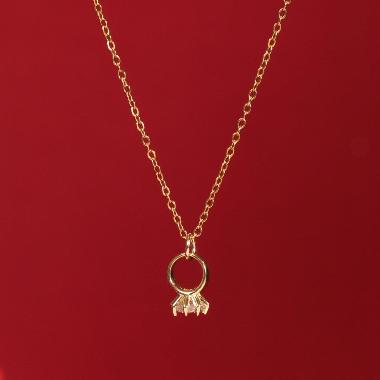 Salty Promise Ring Necklace