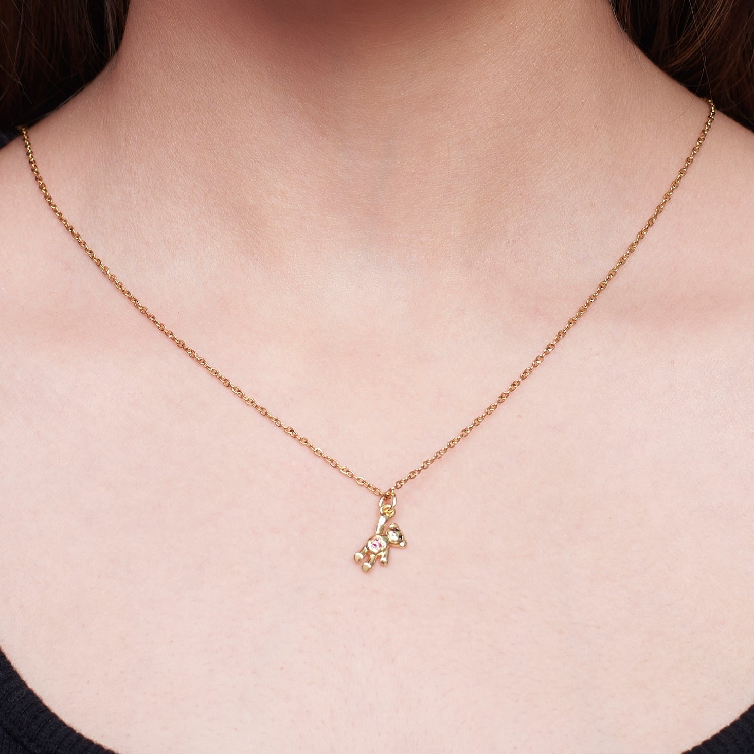Salty Teddy Charm Necklace