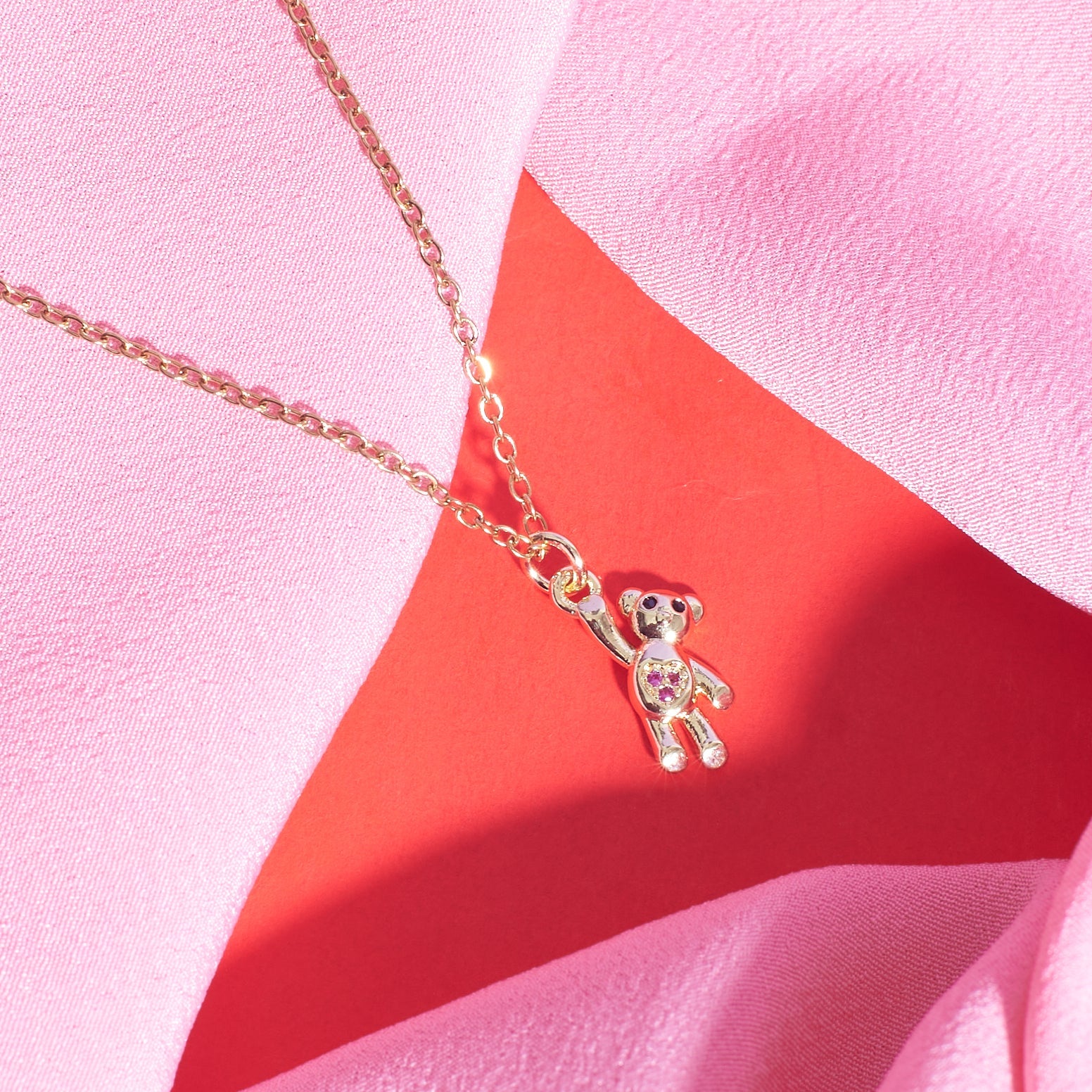 Salty Teddy Charm Necklace