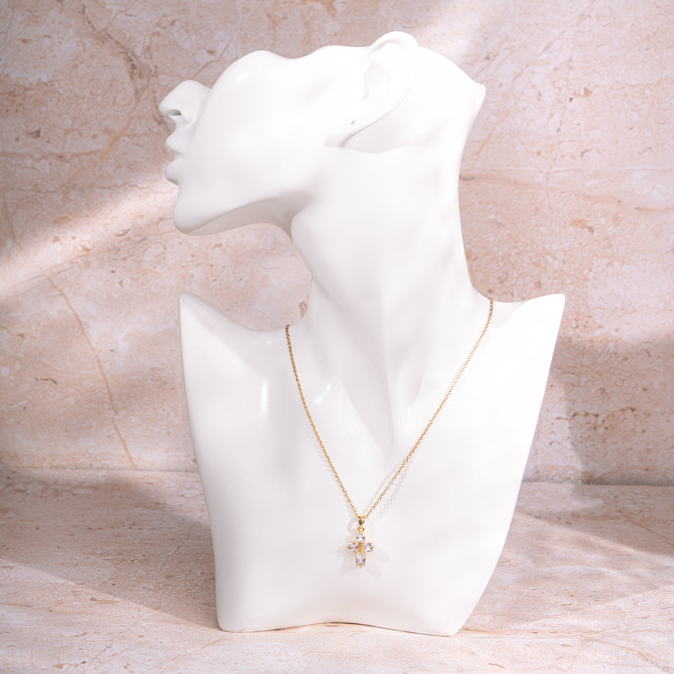 Salty Bold Cross Necklace
