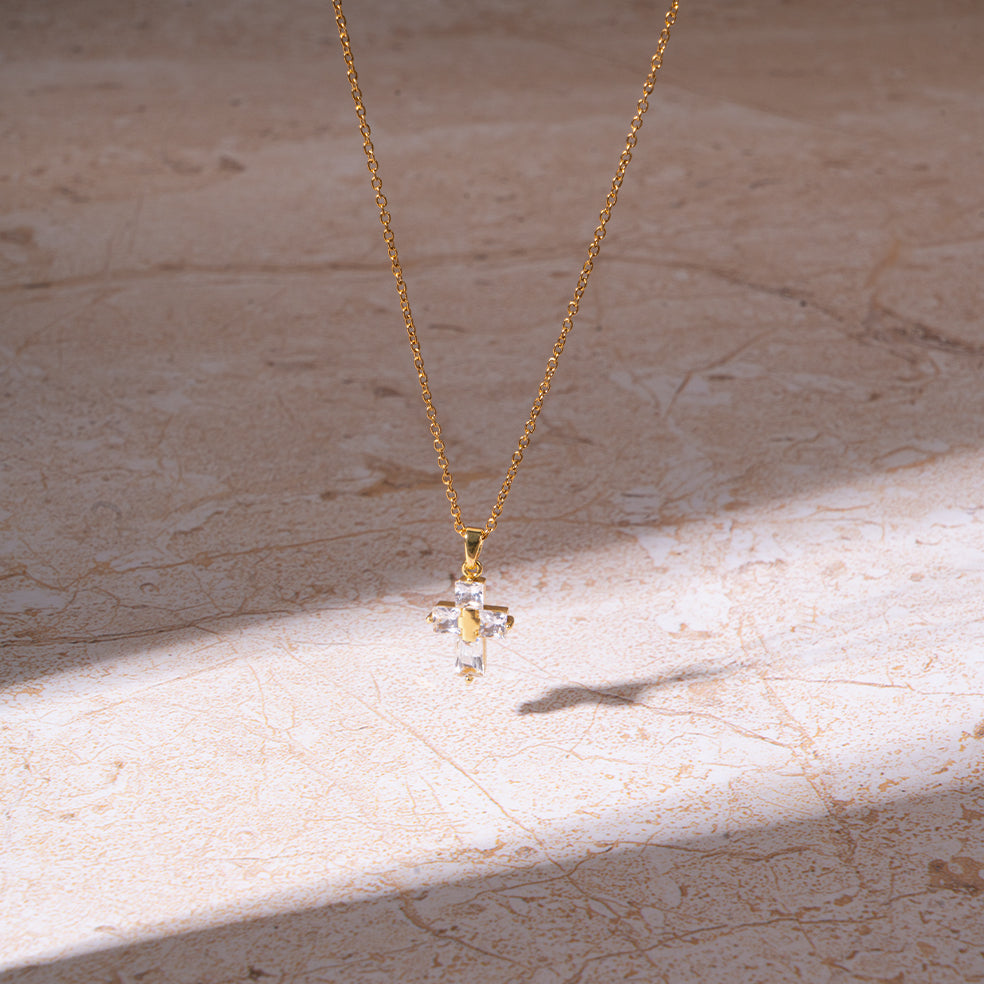 Salty Bold Cross Necklace