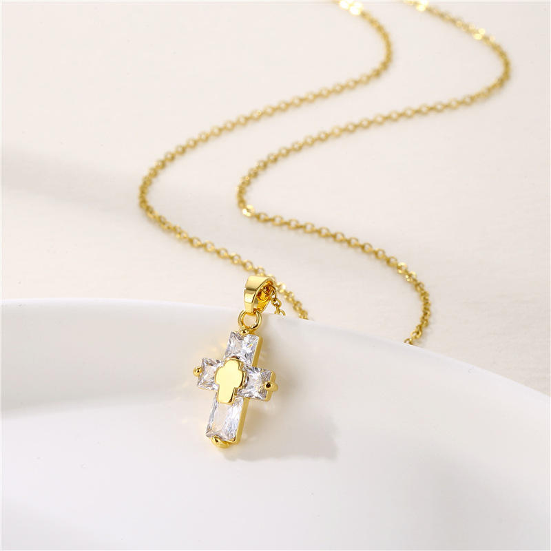 Salty Bold Cross Necklace
